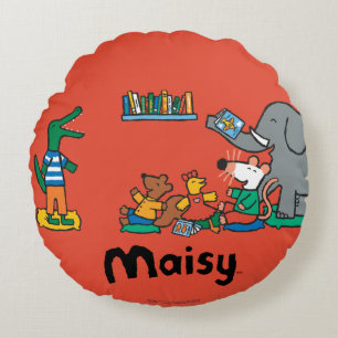 Maisy and Friends Laugh at Story Time Round Pillow