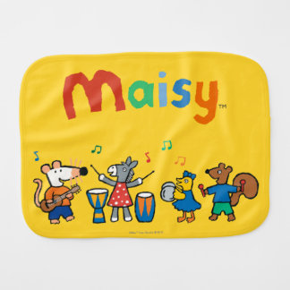 Maisy and Friends Play in the Band Baby Burp Cloth