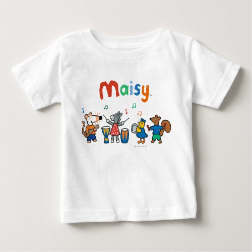 Maisy and Friends Play in the Band Baby T_Shirt
