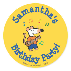 Maisy and Friends Play in the Band Classic Round Sticker