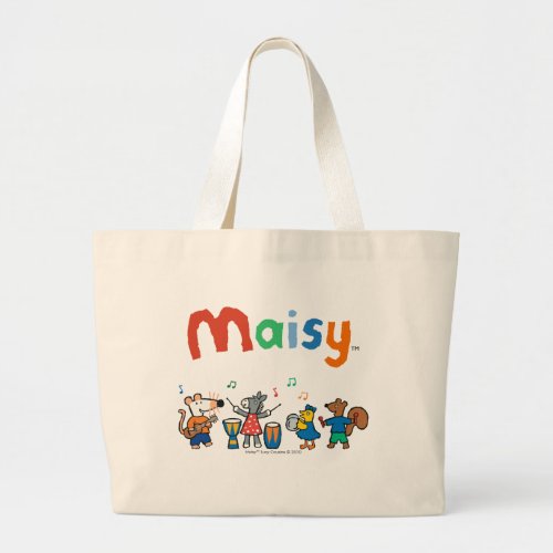 Maisy and Friends Play in the Band Large Tote Bag