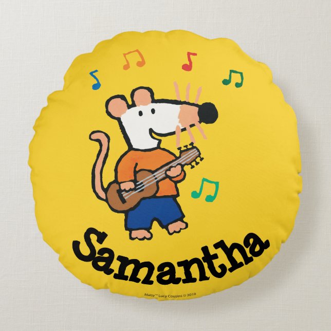 Maisy and Friends Play in the Band Round Pillow (Front)