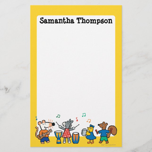 Maisy and Friends Play in the Band Stationery (Front)