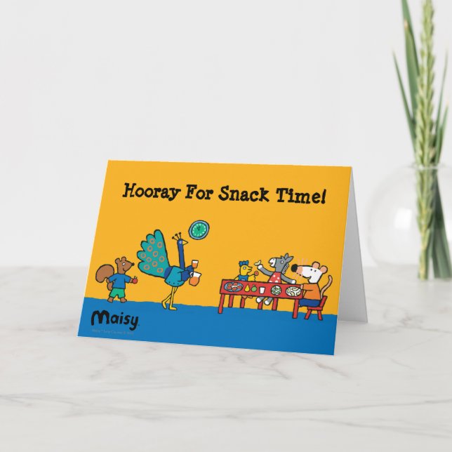 Maisy and Friends Preschool Snack Time Card (Front)