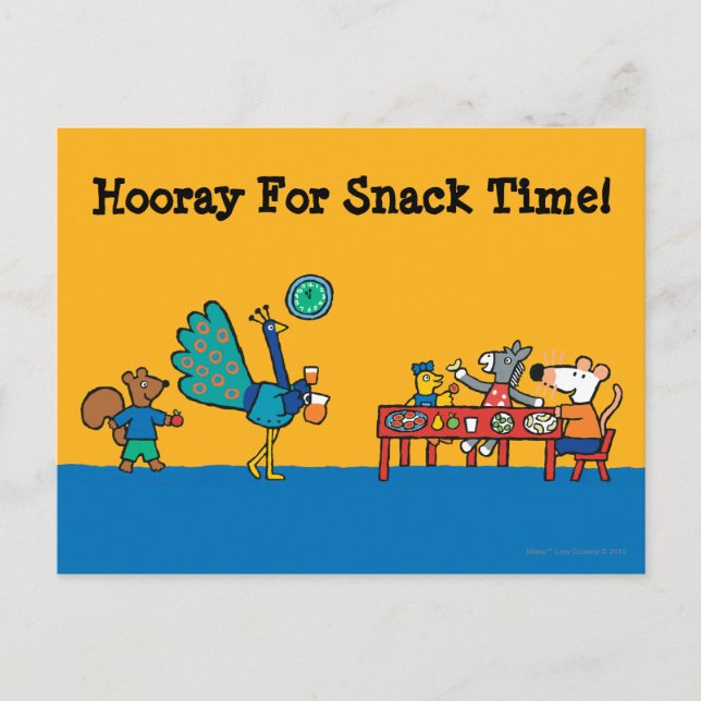 Maisy and Friends Preschool Snack Time Postcard (Front)