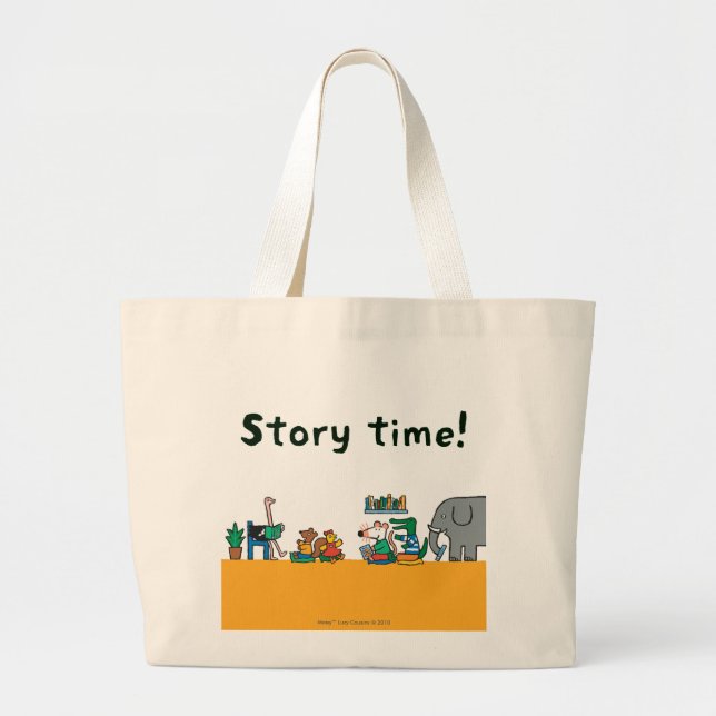 Maisy and Friends Read Together Large Tote Bag (Front)