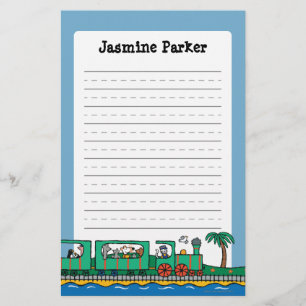 Maisy and Friends Ride on Green Train Stationery