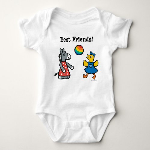 Maisy at Preschool with Friends on the Playground Baby Bodysuit