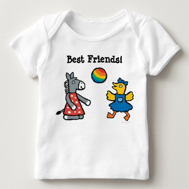 Maisy at Preschool with Friends on the Playground Baby T-Shirt (Front)