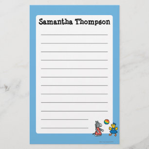 Maisy at Preschool with Friends on the Playground Stationery