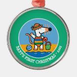 Maisy at the Beach Metal Ornament