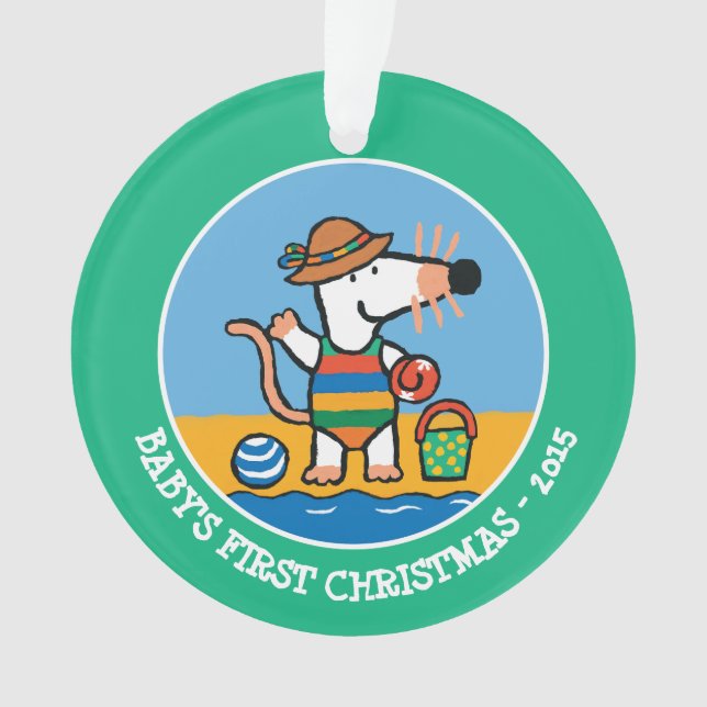 Maisy at the Beach Ornament (Front)