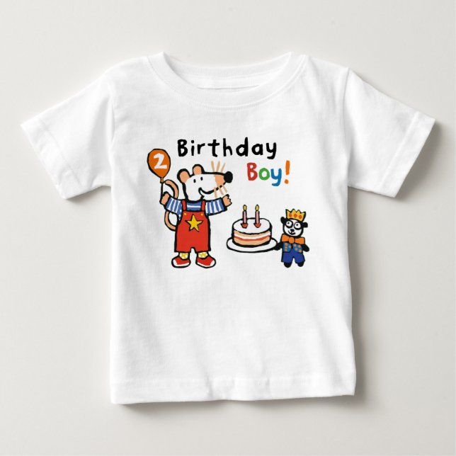 Maisy Birthday Boy, 2 Years Old Baby T-Shirt (Front)