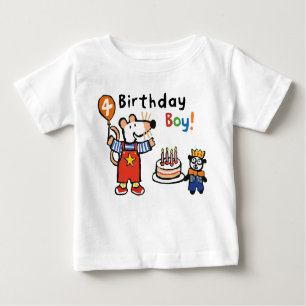 Maisy Birthday Boy, 4 Years Old Baby T-Shirt