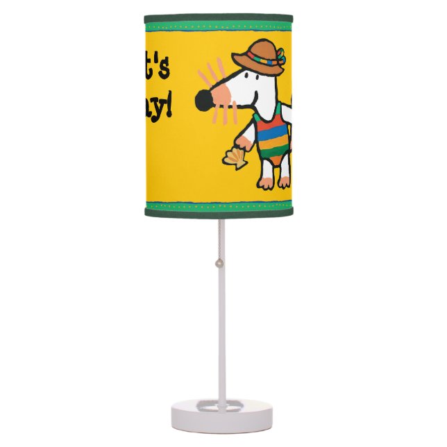 Maisy Collecting Shells At The Beach Table Lamp (Front)