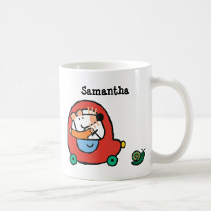 Maisy Drives a Cute Red Car Coffee Mug