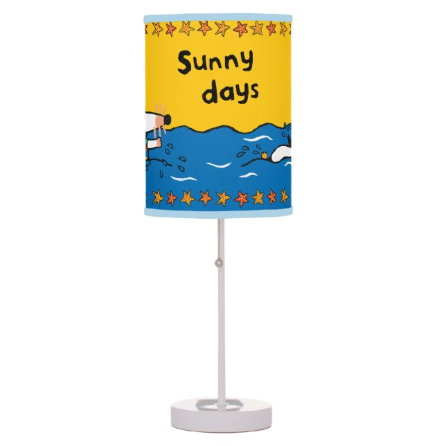 Maisy Goes Swimming at the Beach Table Lamp (Front)