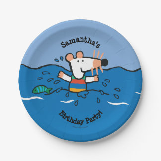 Maisy Goes Swimming Birthday Paper Plates