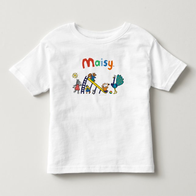 Maisy on the Playground with Friends Toddler T-shirt (Front)