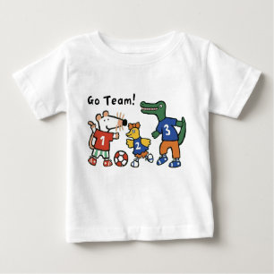 Maisy Plays Soccer, Go Team! Baby T-Shirt