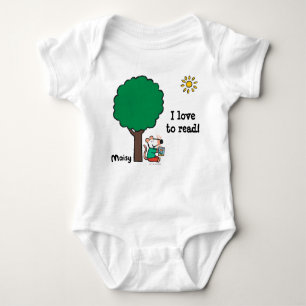 Maisy Reads Her Library Book Outside Baby Bodysuit