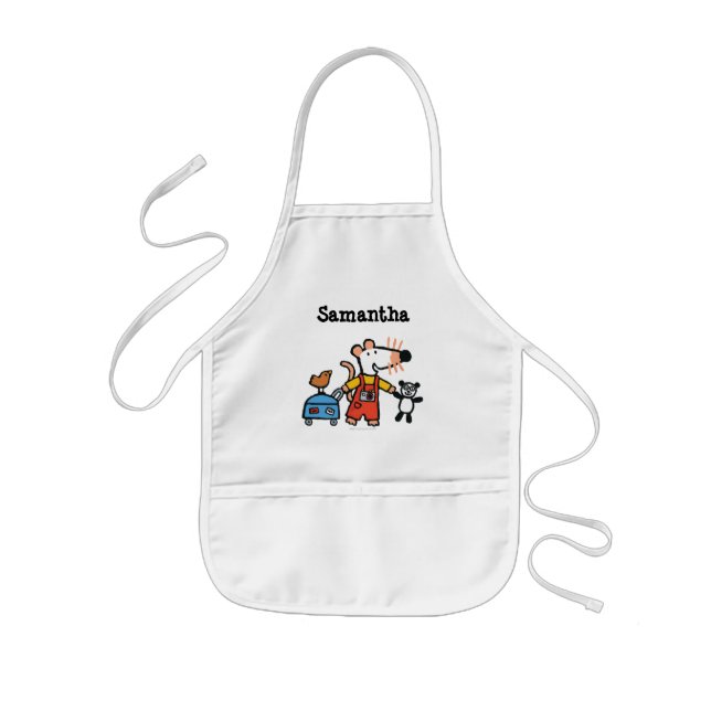Maisy Ready for Vacation with Luggage Kids' Apron (Front)