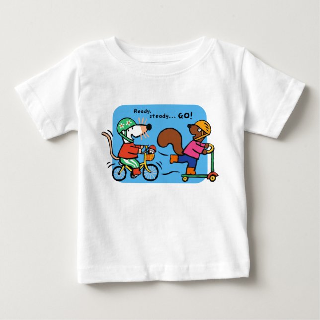 Maisy Rides a Bike Baby T-Shirt (Front)