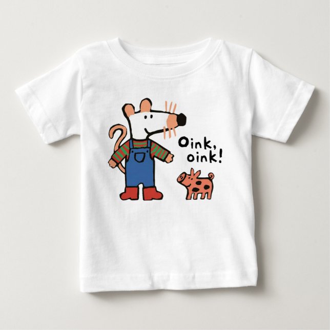 Maisy Visits the Pig Farm Baby T-Shirt (Front)