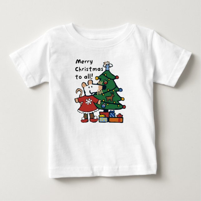 Maisy wishes you a Merry Christmas  Baby T-Shirt (Front)