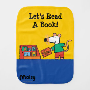 Maisy with Library Books Burp Cloth