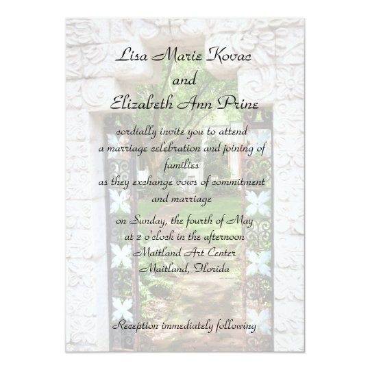 Maitland Art Center Commitment Ceremony Invitation Zazzle Com
