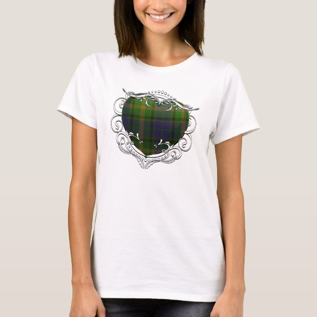 Maitland Tartan Heart T-Shirt (Front)