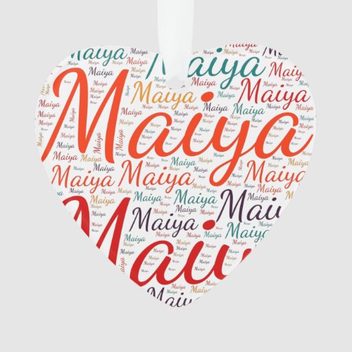 Maiya Ornament