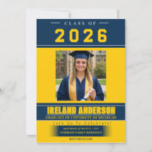 Maize & Blue Photo Graduation