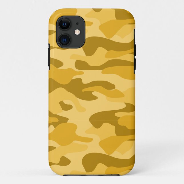 Maize Monocolor Camo Case-Mate iPhone Case (Back)