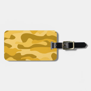 Maize Monocolor Camo Luggage Tag