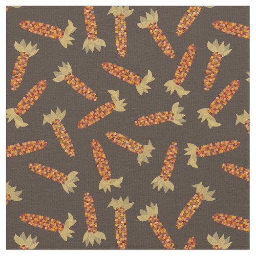 Maize or Indian Corn Fall Themed Fabric