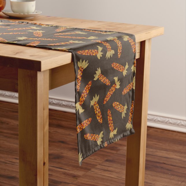 Maize or Indian Corn Fall Themed Medium Table Runner (In Situ)