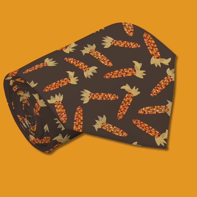 Maize or Indian Corn Fall Themed Neck Tie (Creator Uploaded)