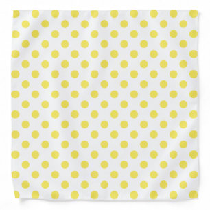 Maize Yellow Polka Dots Circles Bandana