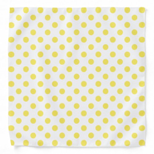 Maize Yellow Polka Dots Circles Bandana