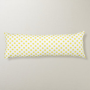 Maize Yellow Polka Dots Circles Body Pillow