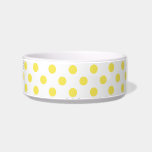 Maize Yellow Polka Dots Circles Bowl<br><div class="desc">Maize yellow Polka Dots Circles
golden circles maize yellow polka dots pattern 
vibrant yellow polka dtos
deep yellow circles or yellow maize dots prints</div>