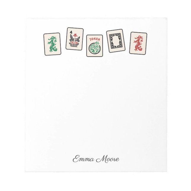 Maj Jongg Notepad (Front)