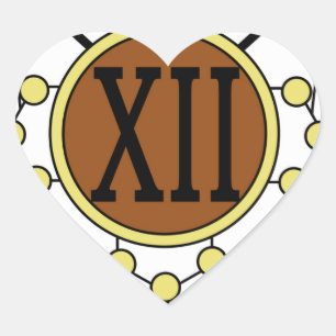 MAJESTIC 12 MILITARY UNIT UFO ALIEN PATCH HEART STICKER