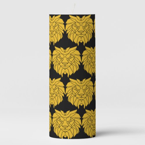 Majestic Abstract Lionel Pillar Candle
