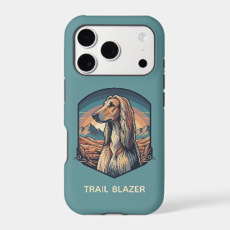Majestic Afghan Hound Mountain Sunset Graphic iPhone 17 Pro Case
