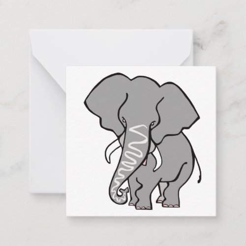 Majestic African elephant _ Endangered animal Note Card