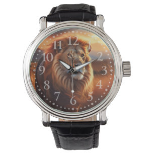 Majestic African Lion in a Serengeti Sunset Watch