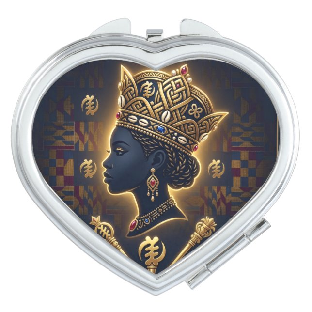 Majestic African queen portrait  Compact Mirror (Front)